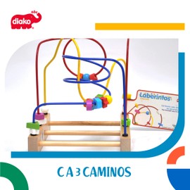 DIAKO Laberinto Didactico 3 Caminos ABC | Juguete Didactico para Estimulacion Temprana | Juguetes para niños - Juguetes Didácticos | Juguetes para niñas | Juegos para Niños Ideal para Regalo