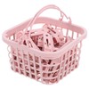 Happyyami 30pcs Clothespins Clothes Drying Quilt Drying Windproof Plastic Quilt
