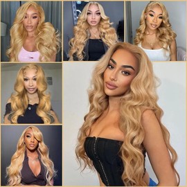 16 18 20 Inch Color 27 Human Hair Bundles Honey Blonde Bundles Body Wave Human Hair Double Weft Wet And Wavy Bundle Hair For Black Women