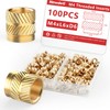 Newdeli 100pcs M4 Heat Set Inserts M4x6x6 Threaded Inserts for