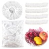 Elastic Covers, Pack of 200 Plastic Reusable Cling Film, Sealing