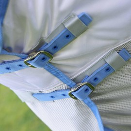 Shires Tempest Original Fly Mesh Combo Rug - Sky Blue 5ft0