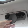 ANBOO Brillenhalter für Auto, Auto Sun Visor Aufbewahrungstasche, Hochwertiges PU