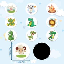 Potty Training Stickers 10 Sheets, Toilet Aiming Target for Boys, Color Changing Pee Stickers, Interesting Potty Targets Sticker, Cute Cartoon Animal Sticker for Bathtub