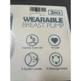 Touchope Double Wearable- Electric,Hands Free, Breast Pump- Wireless- 2pc- 24mm Flanges