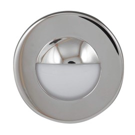 Manufacturers' Select ITC White LED Flush Mount Cluster Courtesy Light - Watertight RV or Boat LED Utility Light with Stainless Steel Bezel (69600B-SS) (X002998GWZ)