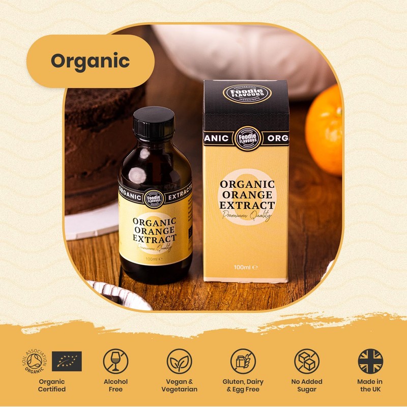 Foodie Flavours Organic Orange Extract - 100ml
