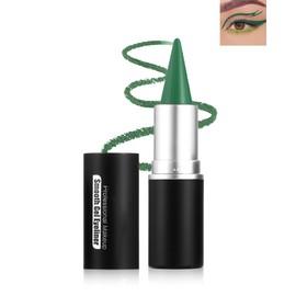 Eyeliner Waterproof Green, Matte Smooth Eyeliner Pencils, Quick-Drying, Smudge-Resistant, Cream Gel Eyeliner Pen, Durable, Highly Pigmented Eyeliner Eyeshadow Face Paint Stick Makeup Gifts for Women