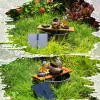 AISITIN Solar Powered Water Fountain Pump with 6 Nozzle,for Ponds,Pool,Fis