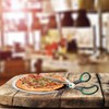 Relaxdays 2 x Pizza Scissors with Pizza Server, Stainless Steel