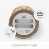 Luminara Real Birch Bark Wrapped Flameless LED Candle, 3.5" x
