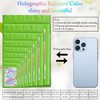 ANZNKU 100 Pcs Smell Proof Mylar Resealable Bags, Holographic Packaging