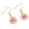 Gnomes Love Drop Dangle Earring, Gold