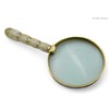 Meridian Nauticals Solid Brass Mother of Pearl 10X Magnifier, Handheld