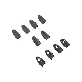 Fms Aerowave Cord End Whistle for Zipper Pulls Rope, Paracord Zipper Pull Ends (Black) (100 Pack)