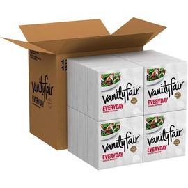 Vanity Fair Everyday Napkins, 770 Count, White Paper Napkins, 110 Count (Pack of 7)