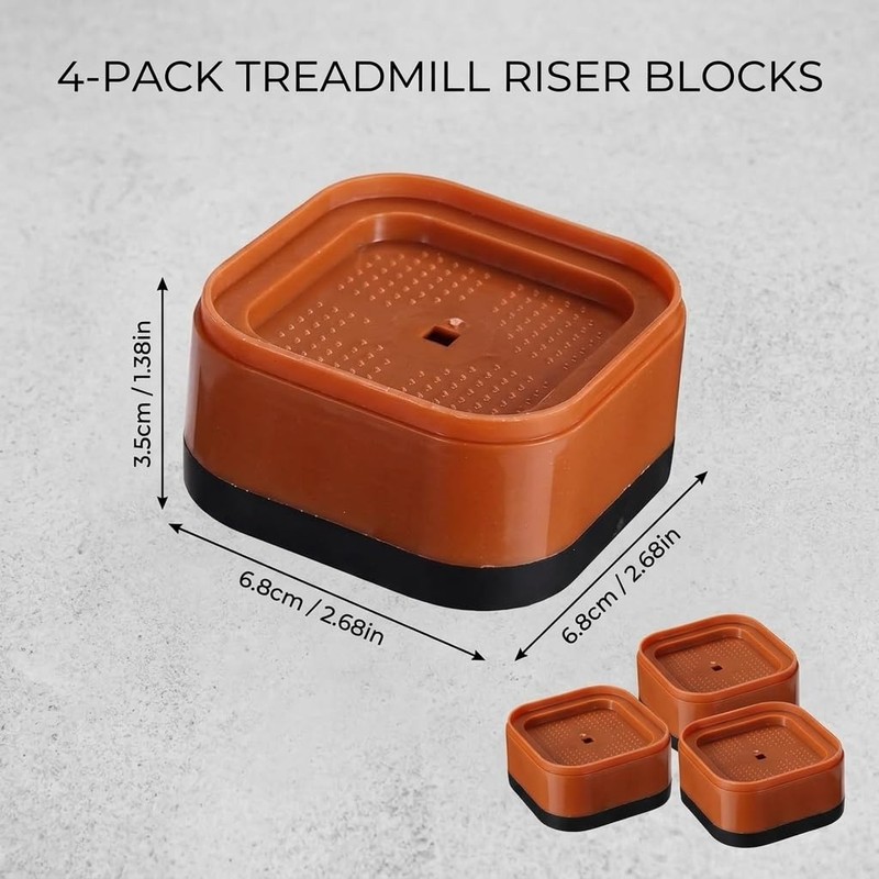 suction 4 PCS Ramp Blocks for the Treadmill, Treadmill Incline
