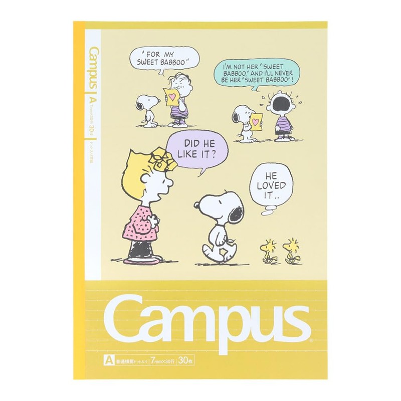 Sunstar Stationery S2691655 Snoopy Notebook, Campus Note Dot, Snoopy