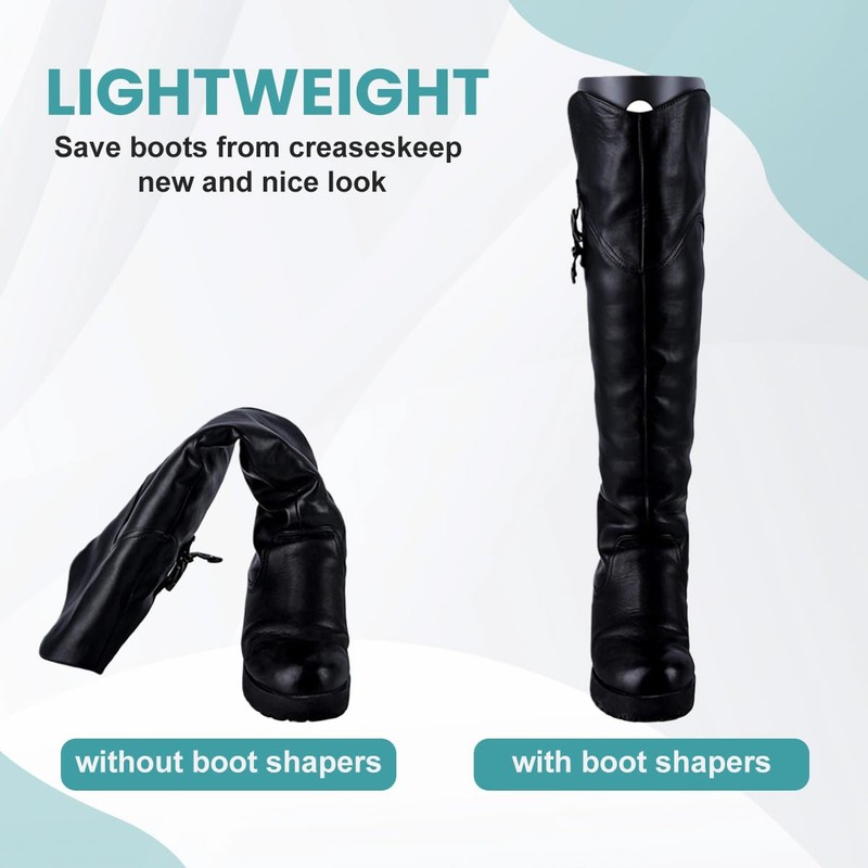 SYBL 2 Pairs Reusable Plastic Boot Shaper Form Inserts -