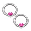 KJM Fashion 2 x Surgical Steel BCR 1.6 mm 14g