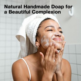 AMY'S DIARY Handmade Vegan Natural Coconut Oil Bar Soap For Face And Body, With Premium Essential Oils, Rich Moisture & Gentle Cleansing For Men And Women 2 Pack