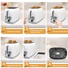 Toaster 2 slice,Retro Stainless Steel Toaster with 6 Settings, 1.5