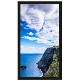 MENNTHUI 7x14 Black Picture Frame, Tabletop and Wall Mounting Horizontally or Vertically, Decoration for Photos, Paintings, Posters, Artwork