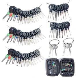 Maerd 76Pcs Terminal Pin Removal Tool Kit, Electrical Connector Pin Extractor Set for Automotive Car Household Devices with Protective Case
