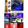 Black Light UV Flashlight Rechargeable, 3in1 Super Bright Tactical Flashlights