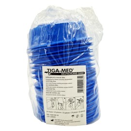 Pack of 25 Brechtüten Bags with Mouthpiece in Foil | Poop Bag | Collection Bag | Burp Bag | Crushing Bag | White or Blue (Blue)