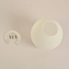 BAODEN Pantalla de cristal para lámpara de pared moderna con