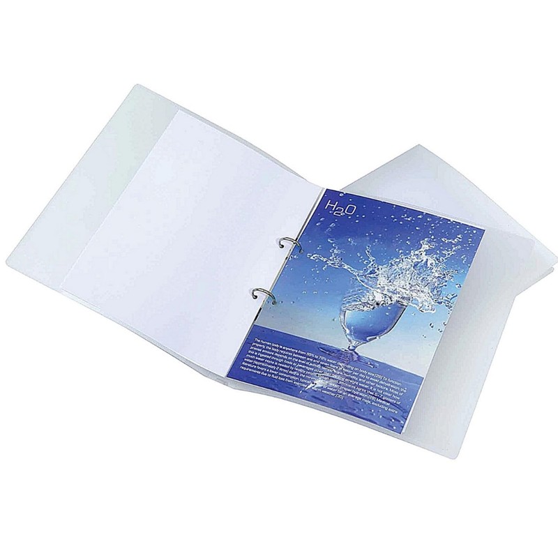 Q-Connect A4 Frosted 2-Ring Binder - Clear