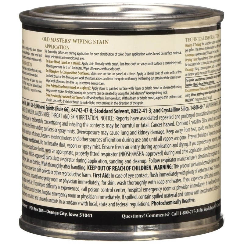 OLD MASTERS 12016 WIP Stain, Dark Walnut