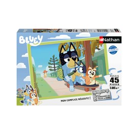 Puzzles Nathan 4005556861644 45-Piece Puzzle - Bluey Family Animals Children's Puzzle, Multi-Coloured