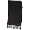Lacoste RE2261J Men's Herringbone Scarf, Black