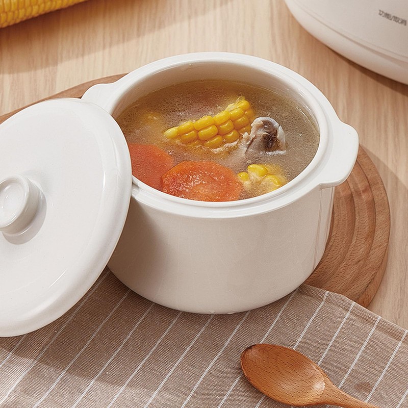 Electric Stew Pot, 200W Soup Pot Slow Cooker with 24