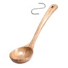 kicoriya Wooden Ladle Ladle with S-Shaped Hooks (Medium)