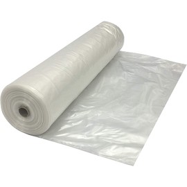 Farm Plastic Supply - Clear Plastic Dust Barrier - 4 mil - Dust Containment Plastic, Thick Plastic Sheeting, Heavy Duty Polyethylene Film, Dust Cover, Painting Tarp (3' x 100')