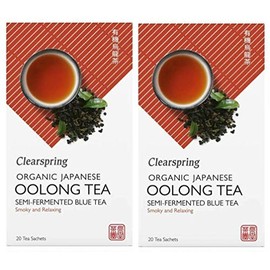 Clearspring Organic Oolong Tea 20 Tea Bags 36g (Pack of 2)