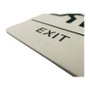 Exit ADA Compliant Restroom Sign - Includes Adhesive Tape and