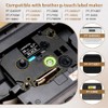 Buyalot-18mm Black Label Tape Replace for TZe-345 Brother P Touch