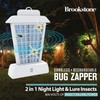 Brookstone Lantern Bug Zapper - Cordless & Rechargeable, 800V Stainless