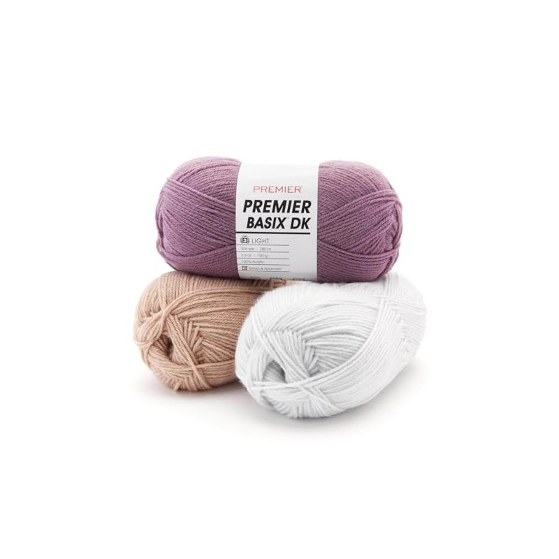 Premier Yarns Basix DK Yarn-Frost
