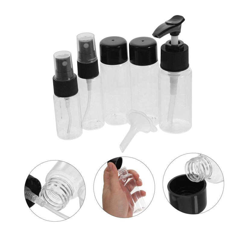 VICASKY 1 Set Refillable Travel Bottle Cosmetic Dispenser Kit for