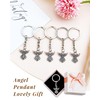 YETOOME 30 Pcs Guardian Angel Charm Keychain Key Ring for