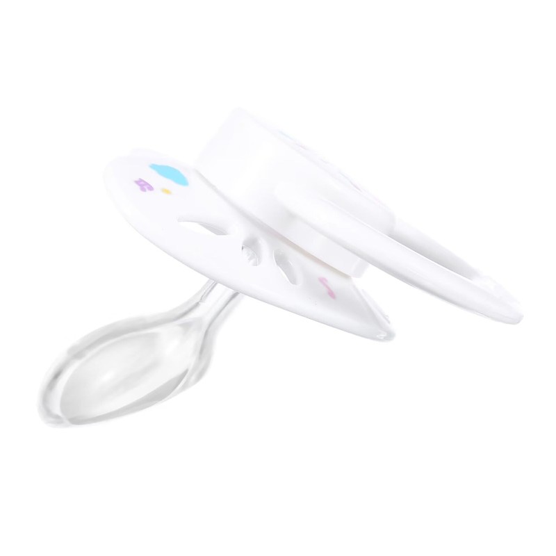 Landofgenie Adult Size Printed Dummy Large Teat Shield Dummy White