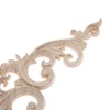 MUXSAM 4Pcs 15cm Wood Carved Unpainted Sharp Corner Onlay Applique