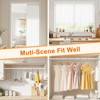 White Tension Curtain Rod 18-39 Inch Adjustable Extendable Small Tension