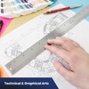 Pacific Arc 18 Inch Graphics Art Ruler, with Inches, Agate,