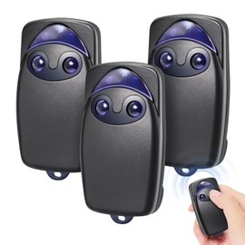 433 MHz Remote Control Garage Door Compatible with Flo2r-s, 2 Channels Hansender for FLOXIR; FLOXR; FLOX2R; OXI; OX2, Remote Controls for Gate, Automated, Pack of 3